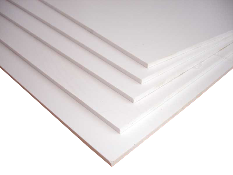 WHITE EXP PVC 3mm 4x8FT - White Expanded PVC Sheets